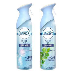 페브리즈 에어 화장실 탈취 방향제 에어로졸 2종택1