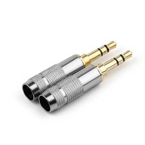 DIY 3.5mm 잭 오디오 플매트 카펫 러그  3 4 극 이어폰 커넥터  납땜 하이파이 헤드폰 업그레이드 금도금