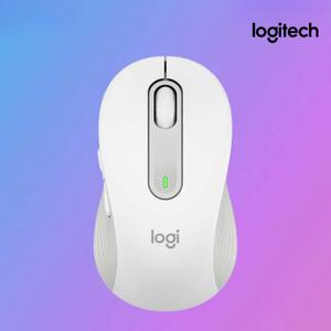 [국내정품] 로지텍 시그니처 M650 오프화이트 미니 사무용 노트북 무선 블루투스 마우스