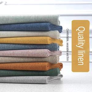 계량기 두꺼운 코튼 린넨 원단, 식탁보 베갯잇 의자 매트, DIY 바느질 소파 천, 소프트 플레인 그레이 블루