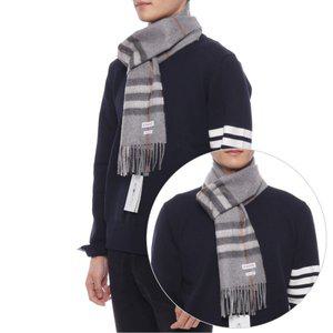 [버버리] 24FW 남성 체크 캐시미어 머플러 (8077881 GREY M 24F)