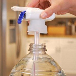 양수기 자동 빨대 흡입 펌프 디스펜서 매직 유출 방지 워터 DIY
