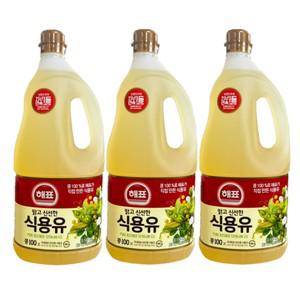 해표 식용유/콩기름/대두유 1.8L x 3병