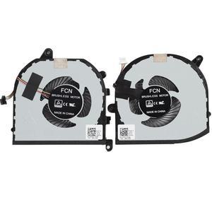 델 XPS 15 9570 7590용 CPU GPU 냉각 팬 교체품 CPU+GPU 정밀 5530 5540 시리즈 P/N: 008YY9 0TK9J1 DFS501
