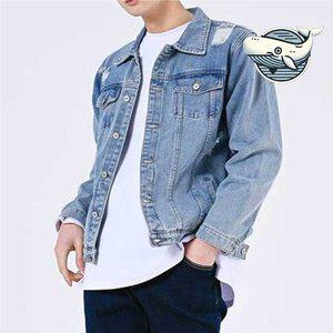 빈티지 스타일 청재킷 유니크 남성 자켓 데일리 (WFH2RG1)