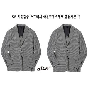 [롯데백화점]지이크 [주문집중]SS 쿨소재 봄여름 하운드투스 체크홉겹 스판재킷 005 DHSIEG