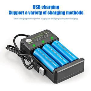 스마트 18650 충전기 3 슬롯 4.2V 리튬 이온 배터리 USB 독립