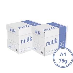 밀크 A4용지 75g 2500매 2박스 총5000매 에이포용지