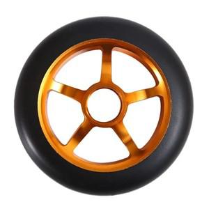 1pcs 100mm 프로 스쿠터 바퀴 쌍 스턴트 교체 고탄성 허브 긴 서비스 수명 탄소강 베어링
