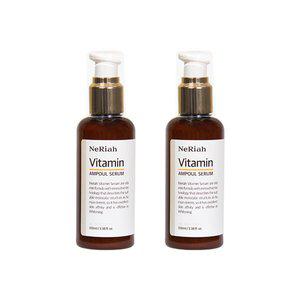 [네리아] 비타민C 앰플세럼 100ml 1+1 잡티 여드름 화이트닝 판테놀
