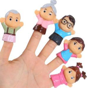 대가족 미니 손가락인형5p 역할극 손놀이 방과후 손유희 유아 특수반 키즈 인형극