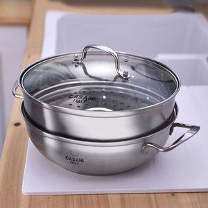 까사니 올스텐 2단 찜냄비 30cm 찜기 전골냄비 스티