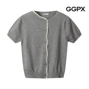 [GGPX]하프 레이스 반팔 니트 가디건 (GP3KG008F)