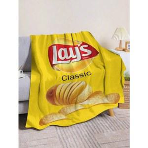 감자 시원한 포장 소프트 플란넬 소파 담요 낮잠 사무실 캠핑 용품 1PC