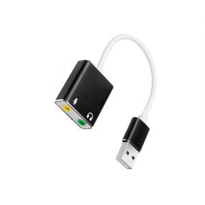 게이밍 5mm 외장 단방향 AMANKA 무인 어댑터2 PC 사운드카드 USB 잭3 G6
