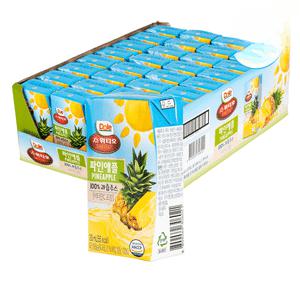 Dole 돌 과즙음료 프리미엄 과즙 과일주스 파인애플 120ml x 32팩 1박스