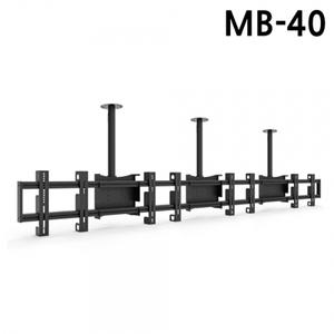 마운트피아 TV브라켓 천장형 MB-40 (32-55in) (블랙) (멀티 4대거치) 메뉴보드 티비 거치대 마운트