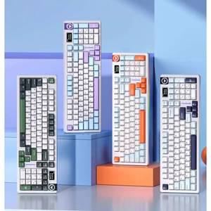 [정품] Aula 독거미 S98 PRO기계식 키보드 풀배열 핫스왑 S98 Pro 무선 기계식 키보드 스마트 스크린 및 노
