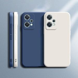 원플러스 노드 CE 3 2 라이트 5G 캔디 컬러 소프트 액체 실리콘 하우징 스트레이트 엣지 백 커버 폰 케이스