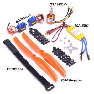 비행기 30A 프로펠러 A2212 8060 SG90 RC 9G 2212 날개 헬리콥터 2200KV 1400KV 고정 서보 용 ESC 모터 브러시리스