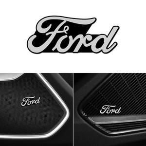 3D 하이파이 스피커 스테레오 포드 포커스 용 알루미늄 배지 엠블럼 스티커 Fiesta EcoSport ESCORT 레인저