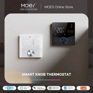MOES 와이파이 스마트 히팅 노브 온도조절기 LCD 디스플레이 터치 스크린 온도 컨트롤러 물 가스 보일러 전기 난방용