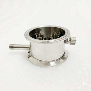 증류용 플랜지 OD91mm 정류 모듈 1/4인치 수나사 써모웰 니플 니뿔 SS304 3인치 76mm