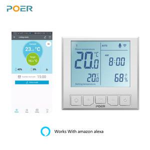 POER WiFi 난방 가스 보일러 용 스마트 온도 조절기 컨트롤러 전기 바닥 Alexa 110 220v
