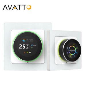 AVATTO Tuya WiFi 전기 바닥 난방 물/가스 보일러 온도 컨트롤러 스마트 손잡이 조절기 구글 홈 Alexa