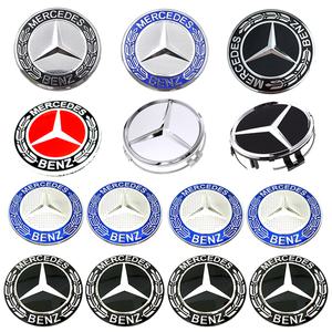 자동차휠캡 4pcs 56mm 60mm 68mm 75mm 3Pin 메르세데스 벤츠 호환 W202 W220 W213 W210 W164 E200 E260 E30