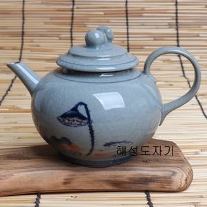 청분청 다관 250ml B 도자기 티포트 다기 티팟