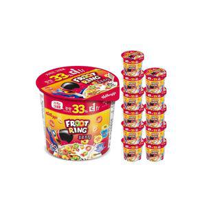 매장정품 KELLOGG 후르트링 컵시리얼 40g 12개 343946