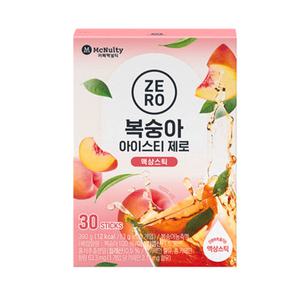 맥널티 제로 칼로리 복숭아 아이스티 액상스틱 13g 30개입