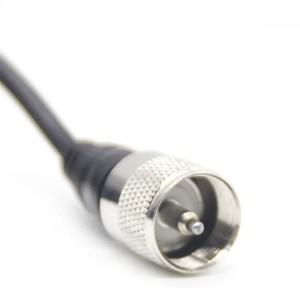 PL-259 to N SMA BNC 상어 핀 디자인 VHF UHF 듀얼 밴드 안테나 QYT KT-7900D 8900 BJ-328 BAOFENG용 144/4