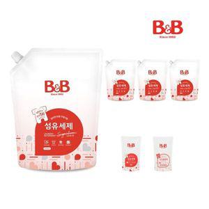 비앤비 유아 섬유세제 1500ml 리필형 4입+증