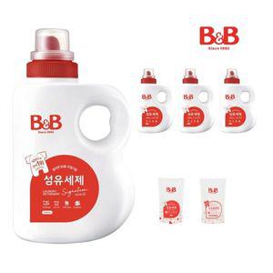 비앤비 유아 섬유세제 1500ml 용기형 4입+증