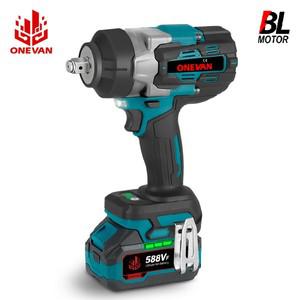 ONEVAN 2800N.M 브러시리스 전기 임팩트 렌치 1/2 무선 자동차 수리 스크루 드라이버 21V 배터리 용 공구