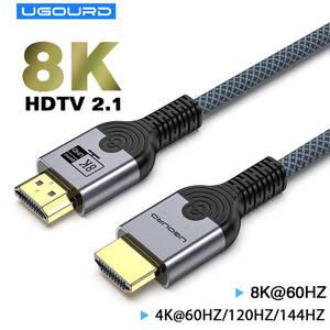 HDMITODP HDTV용 초고화질 비디오 케이블 8K HDMI 호환 21 고속 48Gbps 동적 HDR 60Hz 4K 120Hz UHD 3m 5m