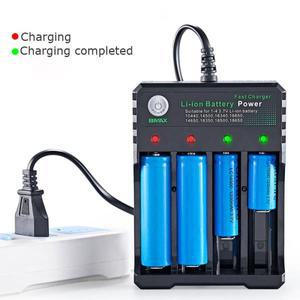 18650 리튬 이온 배터리 충전기 4 슬롯 AC 110V 220V EU/US 듀얼 충전용 3.7V 4.2V 충전식