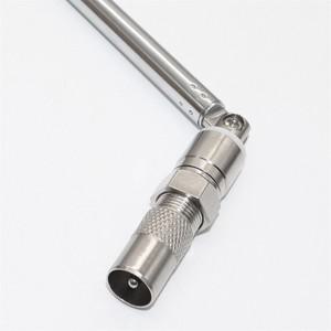 B29C-1set 텔레스코픽 FM 라디오 안테나 막대 3.5mm 어댑터 MAV 스테레오 수신기 F  수 플러그 7 섹션