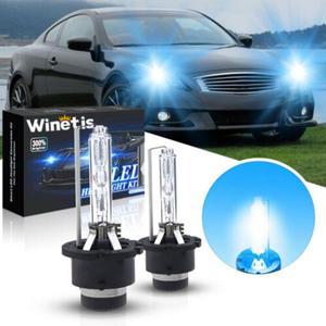 전방 좌측 후방 제논 전구 헤드라이트 G37 2008-14 쿠페 세단 인피니티 G35 2005-08 용 35W 8000K D2S 2 개