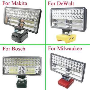 차량용 전등 밀워키 Lomvum Zhipu Jingmi 리튬 이온 배터리 용 Bosch DeWalt Makita 8 인치 자동차 LED 작