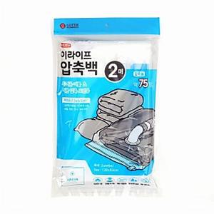 (2개묶음) 이라이프벨브형압축백2매입(특대형)이불압축팩 이불압축팩 NJWCB7324