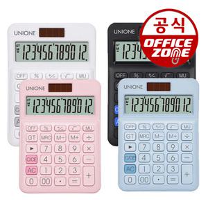 유니원 칼라 전자 계산기 DC-108N 사무용 데스크용 탁상용