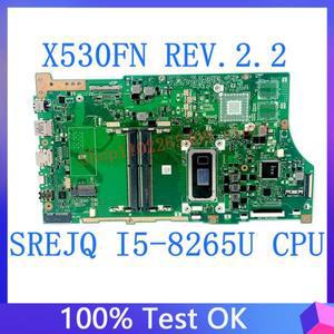 ASUS VivoBook X530FN 노트북 마더보드용 하이 퀄리티 메인보드, SREJQ I5-8265U CPU 100%, REV.2.2