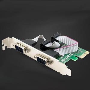 Coms 시리얼 카드PCI E press 2포트 RS232 DB9 멀티