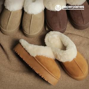 [무료배송][Gadae Fur] Winter 키높이(5cm) 방한 어그 털슬리퍼