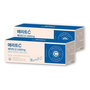 휴온스 메리트C산 2000mg 고함량 영국산 비타민C 90포×2박스  6개월분