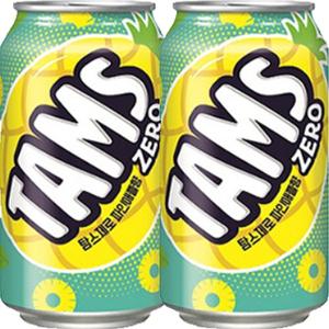 롯데 탐스 제로 파인애플 355ml x 24캔
