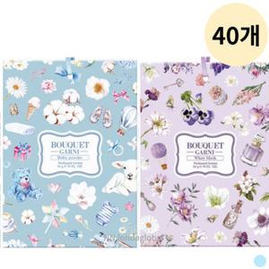 부케가르니 베이비파우더 + 화이트머스크 옷냄새 탈취제 종이 샤쉐 고리형 40P